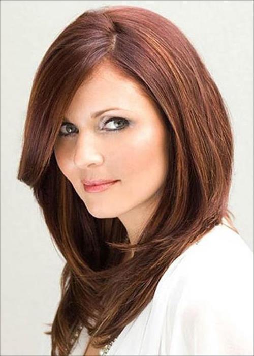 medium bob hairstyle with bang for women